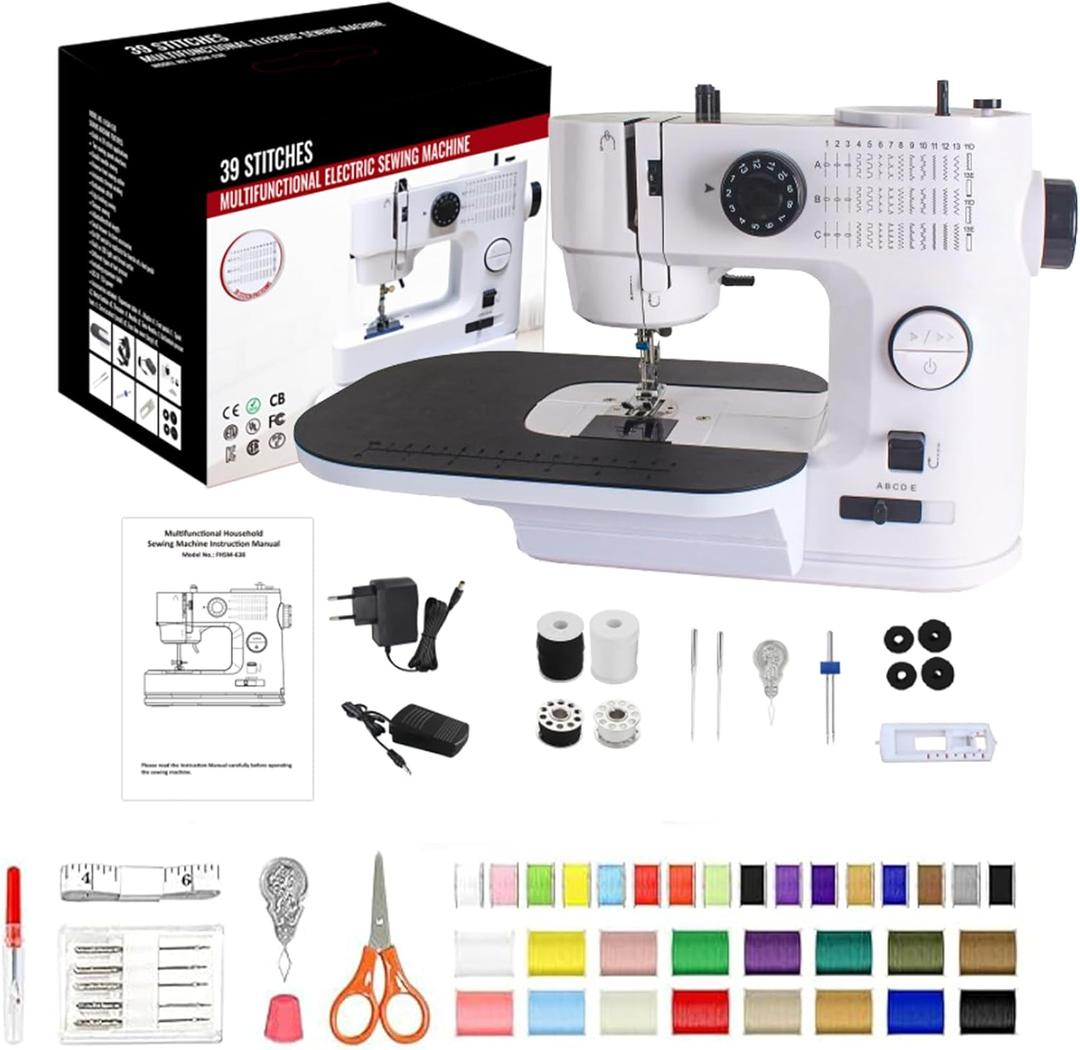 Mini 39 stitch sewing machine electric multifunctional