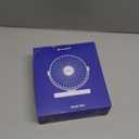 SWEETFULL 6.5 Inch USB Small Desk Fan, 3 Speeds Quiet Portable Desktop Table Fan, 360 Adjustment Personal Mini Fan for Home Office Car Outdoor Travel (Black wood grain)