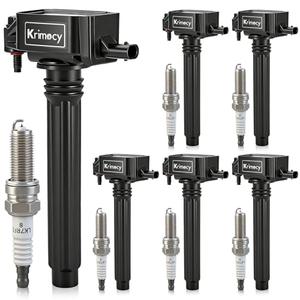 Krimocy UF648 Ignition Coil Packs and Iridium Spark Plugs Fit for Chrysler 200 300 TOWN & COUNTRY/Dodge Avenger Challenger Charger Durango Grand Caravan Journey/Jeep Wrangler/Ram 1500 2500 3500