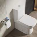 Toilet Paper Holder with Shelf, 304 Stainless Steel 6-Inch Large Bathroom Toilet Paper Holder Wall Mount, Rustproof Toilet Paper Roll Holder for Bathroom, Washroom