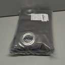 NICETOWN Grey Kitchen Blackout Short Curtain Panels for Bedroom, 45 Inch Long Thermal Insulated Grommet Top Blackout Draperies and Drapes (2 Panels, W42 x L45 -Inch, Grey)