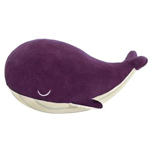 MUPI Whale Stuffed Animals Plush Pillow Cute Soft Cotton Plushies Pillows Kawaii Blue Whale Toy Gifts for Kids Boys Girls Adults (Purple, 18 Inch)