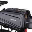 JXFUKAL Bike Bags for Bicycle Rear rack - 9.5L/17L/40L Hard Shell Waterproof Bike Ebike Trunk Pannier Saddle Seat Bag Carrier with Reflector, Rain Cover & Shoulder Strap for Commuter Travel Outdoor