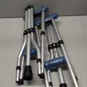 Carex Folding Aluminum Under Arm Crutches for Adults 4'11" to 6'1", 2 Lightweight Crutches Included, Universal for Walking, Walking Aid for Kids, Adults & Seniors, Includes Padded Underarm Cushions