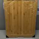 Kikcoin 24”×18” Bamboo Cutting Boards for Kitchen, Wooden Healthy Cutting Boards for Charcuterie, Vegetables, Cheese, Bread, Extra Large Chopping Boards with Deep Juice Groove and Handle, Natural