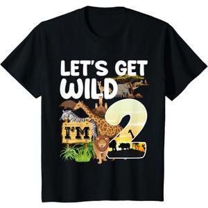 2 Year Old Zoo Birthday Safari Jungle Animal 2nd B-day T-Shirt