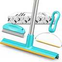 Carpet Rake for Pet Hair Removal (3 Pack), Dog Cat Fur Remover Rubber Broom, Stainless Steel Long Handle Lint Shaver Cleaner Tools, Scraper Brush for Carpet, Rug, Car Mat, Couch, Pet Bed, Furniture