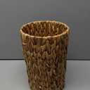 Coeusy Wicker Trash Can,Small Bathroom Trash Can,Water Hyacinth Wicker Waste Basket for Bathroom,Boho Waste Basket for Bedroom,Home Office,Compact Spaces(2 Gallon Round)