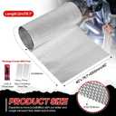 Exhaust Heat Shield Automotive, 40" x 78.7" Heavy Duty Aluminum Heat Shield with Zip Ties & Scissors, 0.5mm Flexible Car Heat Shield for Muffler, Pipe, Underbody, Up to 1022°F