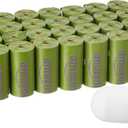 Amazon Basics Dog Poop Bags with Dispenser, 540 Count, Enhanced for Leakproof, Lavender Scented, Includes Leash Clip