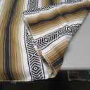 Authentic Large Handwoven Mexican Blanket - Soft Yoga Blankets - Durable Serape - Lightweight Falsa Blanket, Beach, Camping, Picnic, Equestrian Saddle, Outdoor Blankets 70"x50" - Sand