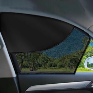 LSTRAGY 2 PCS Car Window Shades, Magnetic Double Layer Car Side Window Sun Shades with Full Shade/Half Shade, Front Window Covers for Driver,Car Accessories
