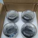 4 Pack 10oz Overnight Oats Containers with Bamboo Lids, Glass Jars with Airtight Lids for Meal Prep, Wide Mouth Mason Salad Jars, Glass Food Storage Container for Yogurt Chia Snacks Spice Sugar