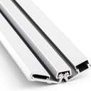 MorningRo 1 Pcs 83" Heavy Duty Continuous Hinge Y, Full Surface Anodized Aluminum Continuous Geared Hinge Center Pivot Tamperproof for Repairing Storefront Door Installations Door (Silver)