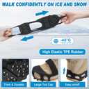 Ice Snow Traction Cleats for Shoes and Boots Non-Slip Crampon Snow Cleats for Winter Walking on Snow and Ice Boots Cleats for Men Women Walking Jogging Hiking