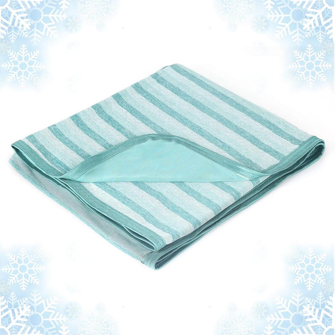 Ailemei Direct Cooling Blanket for Hot Sleepers,Green,108"x90"