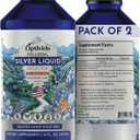 Colloidal Silver Liquid 10 PPM, Nano Silver Liquid Water Drops - 16oz, 2 PK (EXP 05/01/29)