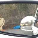 Blind Spot Mirror, Ampper 3-3/4'' Aluminum Frame Round HD Glass Convex Wide Angle Rear View Mirror (1 Piece)