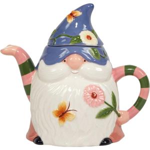 Certified International Garden Gnomes 32 oz. 3-D Teapot