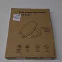 Toilet Seat Round Soft Close16.5'', Toilet Lid Slow Close Quiet No Slam, Easy Installation & ReleaseSafe PP Material Easy Clean, Comfortable Ergonomic Design, 2 Years Support, White Plastic