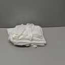 NLUS White Chef Hat and Apron, Adjustable Chef Costume Set, Kitchen Cooking Baking Apron with 2 Pockets for Men and Women