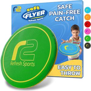 Soft Flying Disc Fun Outdoor Toy for Kids, Teens & Adults Easy to Catch - Fun Summer Gifts for Kids - Pool & Beach Games Holiday Present Summer Gift for Boys & Girls Ages 3 4 5 612+
