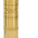 Alexander Home Original Greek Salt Mill, 8-Inch Brass European Manual Salt Grinder Refillable, with Polishing Cloth