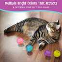 SPOT Lattice Balls Cat Toys - Durable, Fun Balls with Bells Perfect for Swatting and Batting, Colorful Toys to Entertain Indoor Cats and Kittens, - 1.5 inch, 4 pcs