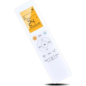 RG10A-BGEF Replacement Remote Control Compatible with Midea/Carrier/System Air Conditioner RG10A-BGEF RG10A/BGEF RG10A1(E2S)/BGEF RG10A(B2S)/BGEF RG10A5(B1)/BGCEFU1 RG10A(E2S)/BGEFU1with Backlit