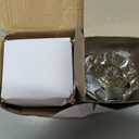 2 Pack Crystal Dummy Door Knobs, Non-Turning Single Side Dummy Door Knob, Brushed Nickel