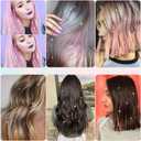 Hair Tinsel Clip in 18 Pcs Gold Clip In Tinsel Hair Extensions, Fairy Hair Tinsel Clips in Sparkly Glitter Hair Tinsel Kit Accessories for Girls Women Festival Party Daily Use (Gold-18 Pcs)
