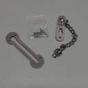 VIBORG Solid SUS304 Stainless Steel 3MM Extra-Thick Casting Heavy Duty Door Chain inside Door Limiter External Front Door Restrictor Security Lock Safety Guard Chain EK-07A-SS