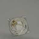 Phone Chain Crossbody Pearl Strap, Pearl Beaded Chain Shoulder Crossbody Lanyard with Phone Tether Patches Compatible with Most Phones Bag Purse