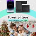 Wireless Charger iPhone Charging Station: 3 in 1 Charger Stand Multiple Devices for Apple - iPhone 17 16e 16 15 14 Pro Max 13 12 11 - Watch 10 9 8 7 6 5 4 3 2 SE and Ultra Series - Airpods 4 3 Pro (Black)