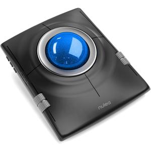 Nulea M512 Wireless Trackball Mouse, Ergonomic 55mm Trackball, 4 Level Adjustable DPI for Precise Control, Left or Right Hand Compatible, Rechargeable, Multi-Device Bluetooth & 2.4GHz for PC, Laptop