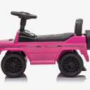 Best Ride On Cars Kids Outdoor Stroller Mercedes G-Wagon Push Car with Working Lights, Horn, and Music for Ages 1 to 3 years, Pink