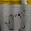 PROTECTO Heavy Duty Door Protector from Dog Scratching, 35 x 24 Clear Door Scratch Protector, Easy & Quick to Install on Window, Wall, Screen & Sliding Doors | Cat Scratch Guard for Indoors Outdoors (1-pack Clear)