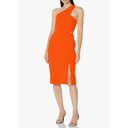 Adrianna Papell One Shoulder Midi Dress L