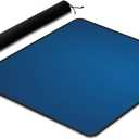 Mahjong Mat Anti Slip and Noise Reduction Table Cover for Mahjon Paigow Poker Dominos 32.6" x 32.6"(83cm x 83cm) Blue