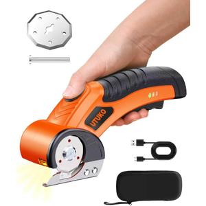 Electric Scissors, Cardboard Cutter, With LED Light, High-Efficiency Brushless Motor, 3500mAh Battery, Tungsten Steel Blade, Suitable for Cloth, Cardboard, Leather, Carpet