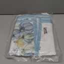 Qeeenar 12 Pcs Fall Cloth Napkin 20 x 20 Inch Blue Pumpkin Cloth Napkins Thanksgiving Autumn Harvest Pumpkin Buffalo Plaid Party Dinner Washable Decoration