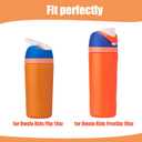 2 x Mity rain 2PCS Protective Boot Compatible with Owala Kids Water Bottle 16 oz &14 oz, Silicone Boot Accessories for Owala Kids FreeSip 16oz & Flip 14oz (Orange)