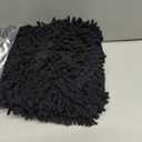 Yimobra Washable Bathroom Rugs, Super Soft & Absorbent Chenille Bath Mat for Floor & Carpet, Quick Dry Non Slip Bath Mat for Tub Shower, 32"x20",Black