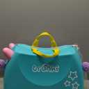 Trunki Ride-On Kids Suitcase | Tow-Along Toddler Luggage | Carry-On Cute Bag with Wheels | Kids Luggage and Airplane Travel Essentials: Una Unicorn Turquoise