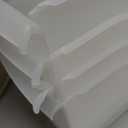 IRIS USA Plastic Book Bin Magazine Holder, 8-Pack, Vertical Standing Connecting Container Box for Office Dorm Study Homework Binder Notebook File Craft Stationery Supplies Organizer Caddy, Clear