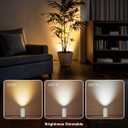 Abovizo 2 Pack Uplighting Indoor, 7W LED Floor Can Lights with Remote, 5.9ft Cord Plug-in Spotlight for Indoor Plants, Wall & Art, 3 Color Temps, Auto-Loop Timer, Memory Function, Non-replaceable Bulb