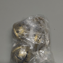 Jingle Bell Cluster Handmade Round Shiny Hanging on Rope Lucky Christmas Tree Decoration Bell Holiday Bells Ornaments Holiday Decoration (Golden, Small) Round Shiny (Rustic, Small)