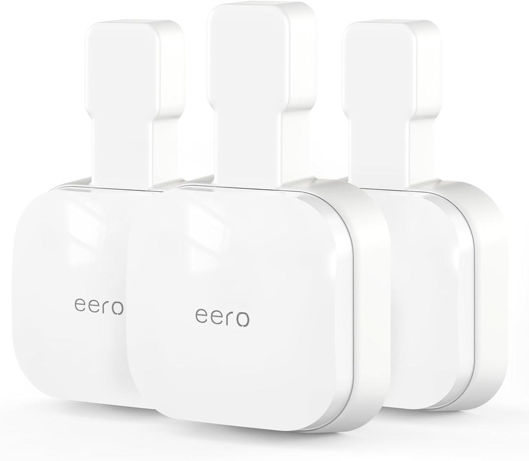 Outlet Wall Mount for eero 7, Stand Bracket Holder Compatible with eero 7 Dual-Band Mesh Wi-Fi 7 Router Extender, No Messy Wires, Space Saving(3 Pack)