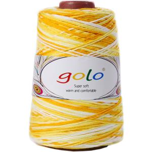 golo Cotton Cone Yarn for Weaving 6/4 Chunky Yarn for Hand Knitting Yellow Corn