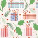 IHR Ideal Home Range Party Napkins Disposable 3-Ply Paper Lunch Napkin Pack, 6.5" x 6.5", Presents, 20-Count